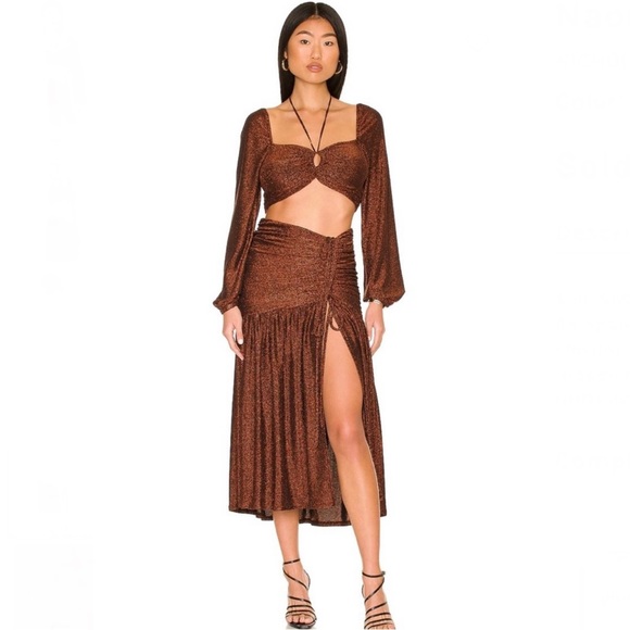 NEW NICHOLAS REVOLVE METALLIC CROP TOP - Picture 9 of 9